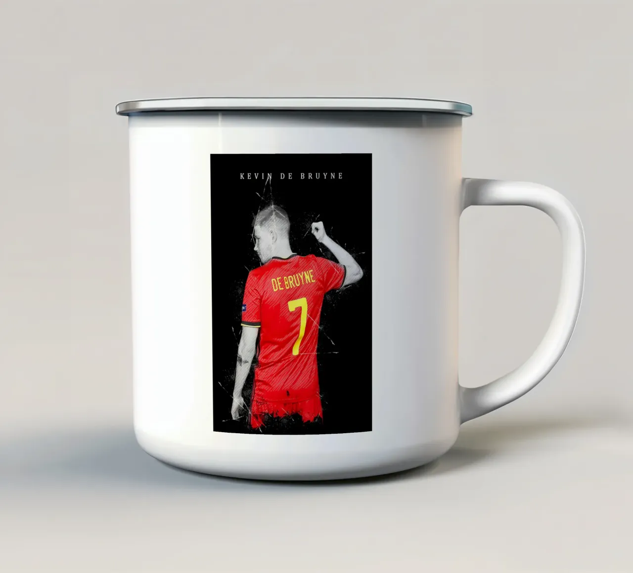 Kevin De Bruyne 1 tazza in smalto da tenten