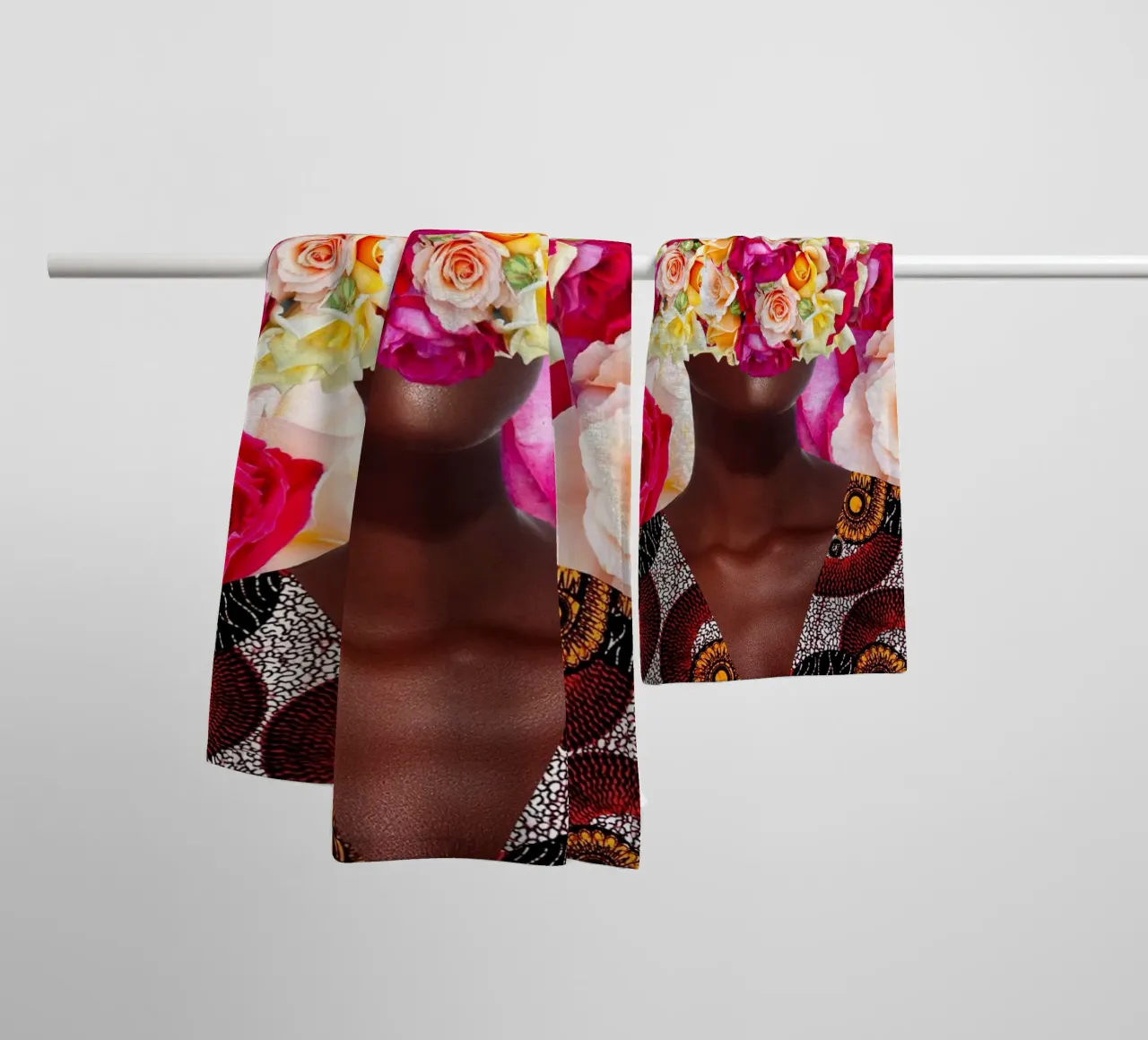 Afro Sources asciugamano da bagno da Mathudace Créas
