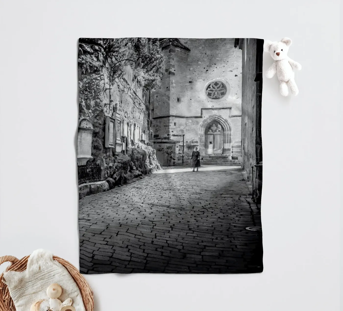 Light path fleece blanket by Edenart