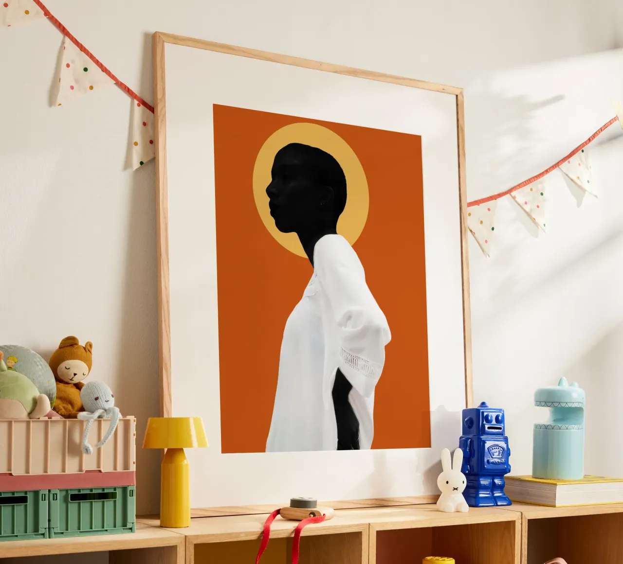 Afro Nuru poster con telaio in alluminio da Mathudace Créas
