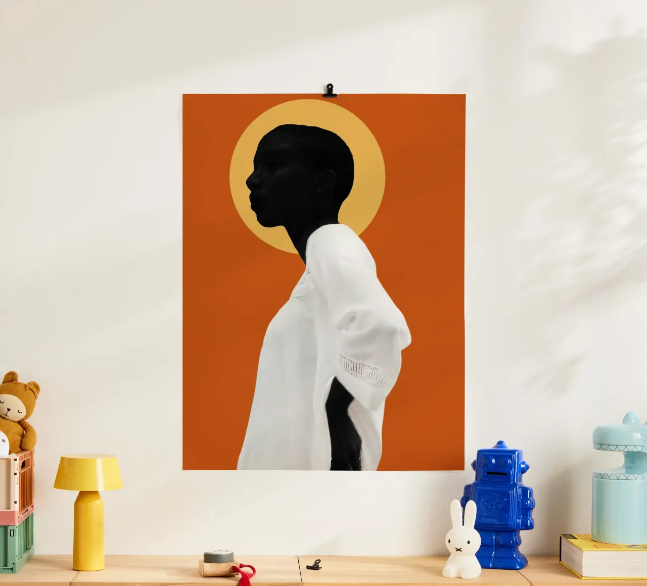 Afro Nuru poster con telaio in alluminio da Mathudace Créas