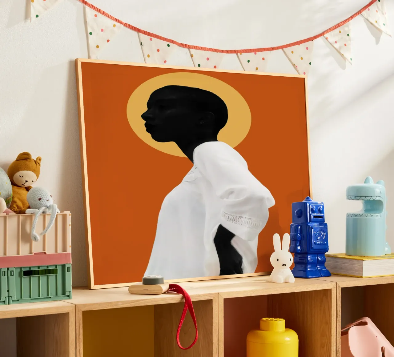 Afro Nuru poster con telaio in alluminio da Mathudace Créas