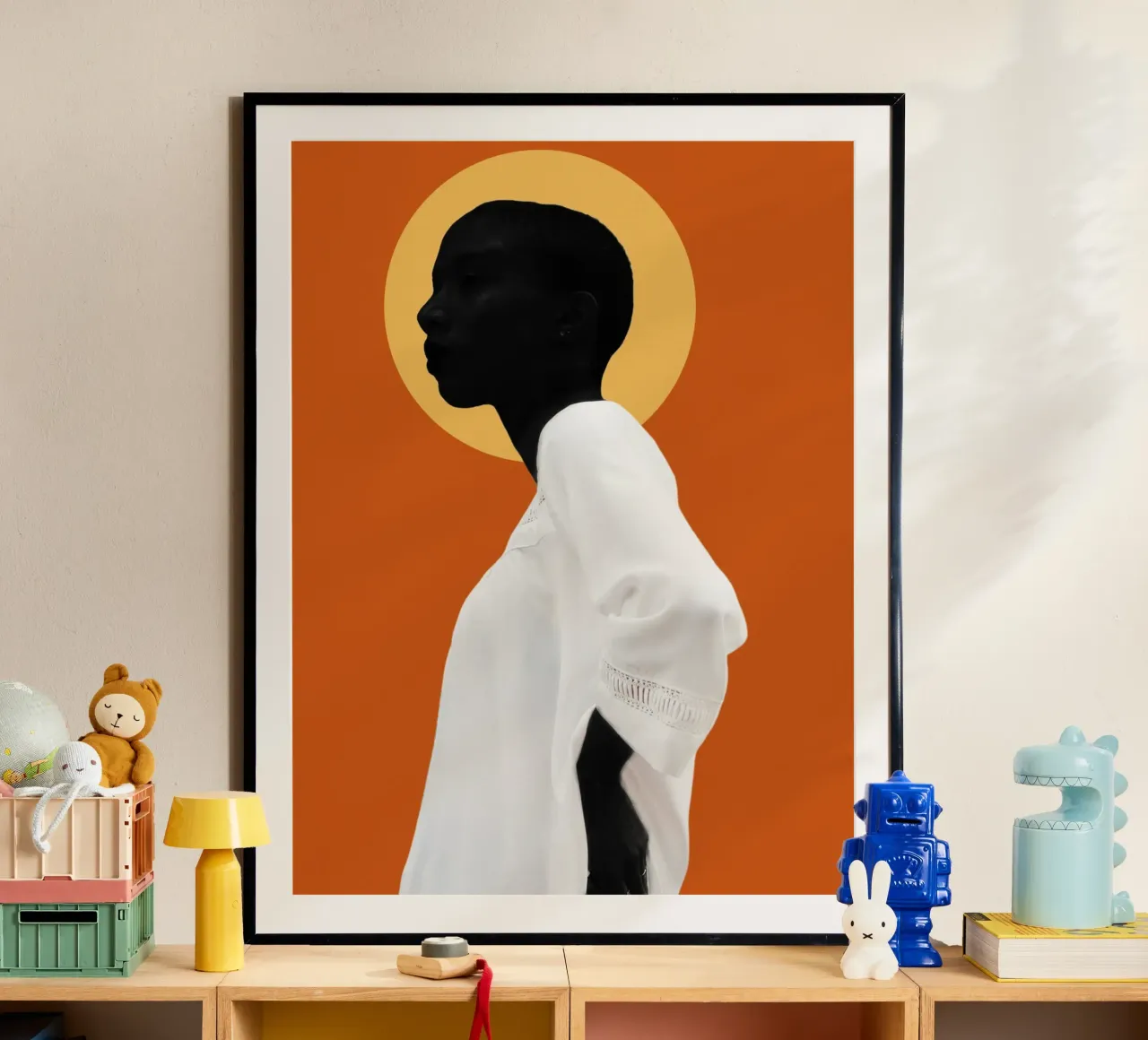 Afro Nuru poster con telaio in alluminio da Mathudace Créas