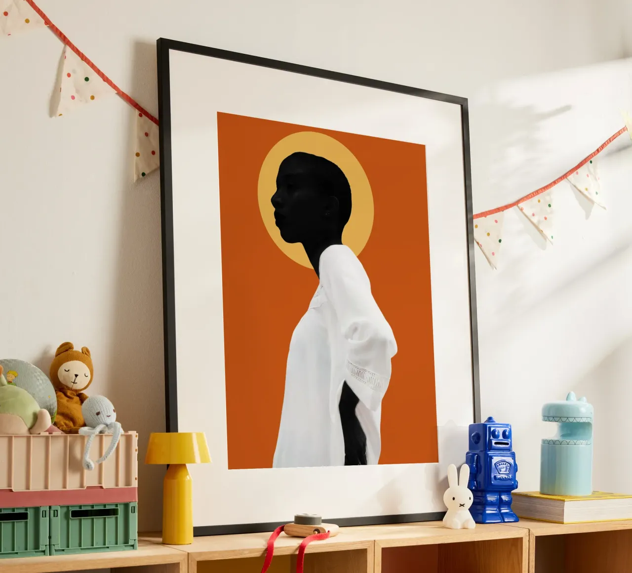 Afro Nuru poster con telaio in alluminio da Mathudace Créas