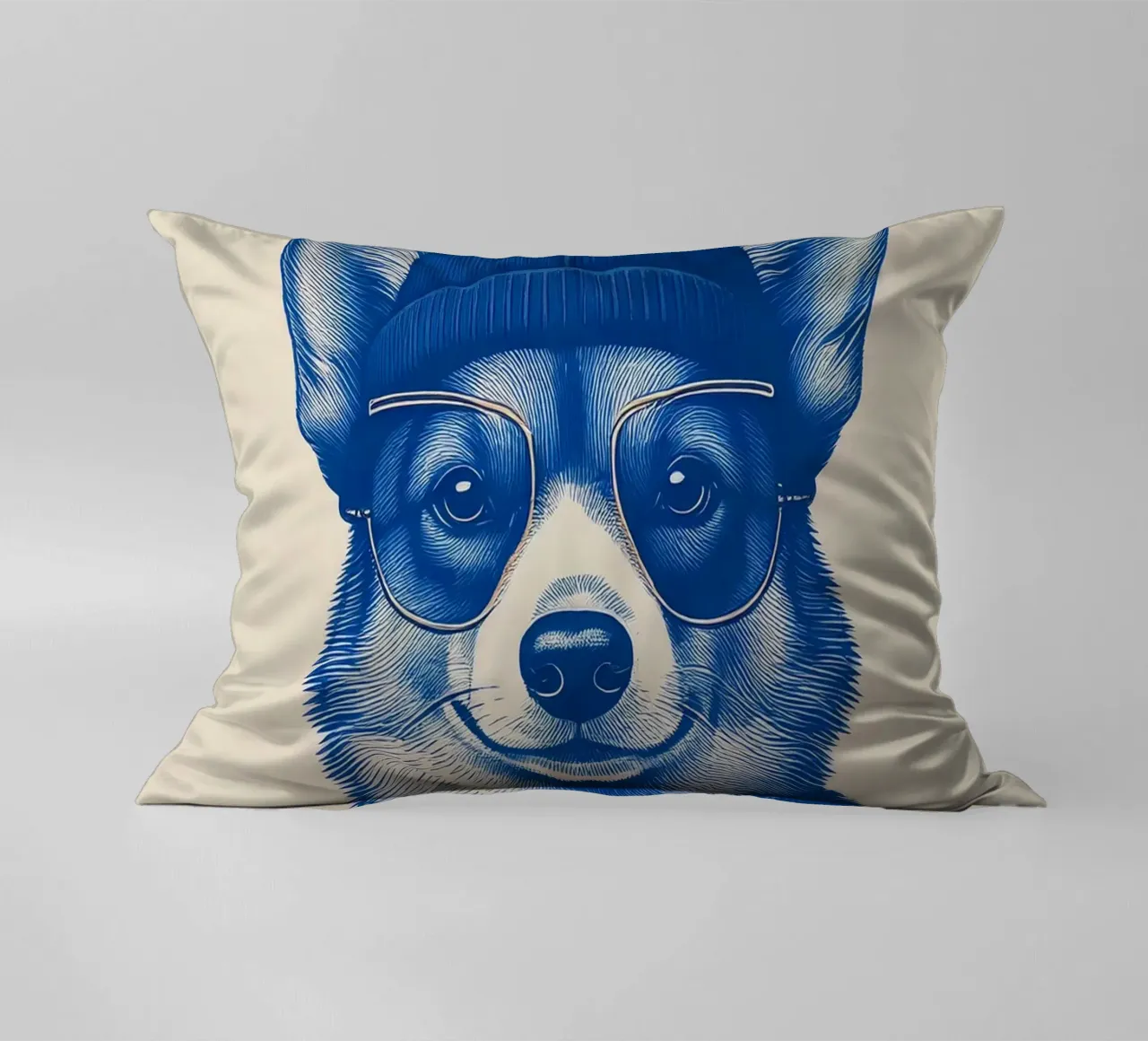 Blue Corgi cuscino da tylerstudio