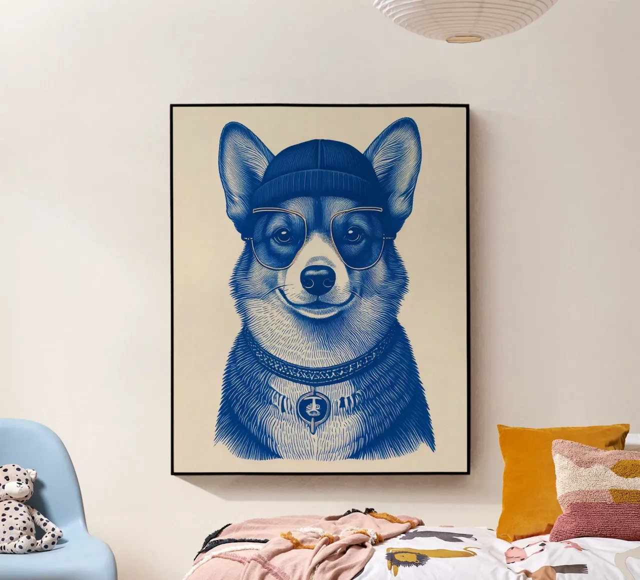 Blue Corgi plexiglass da tylerstudio