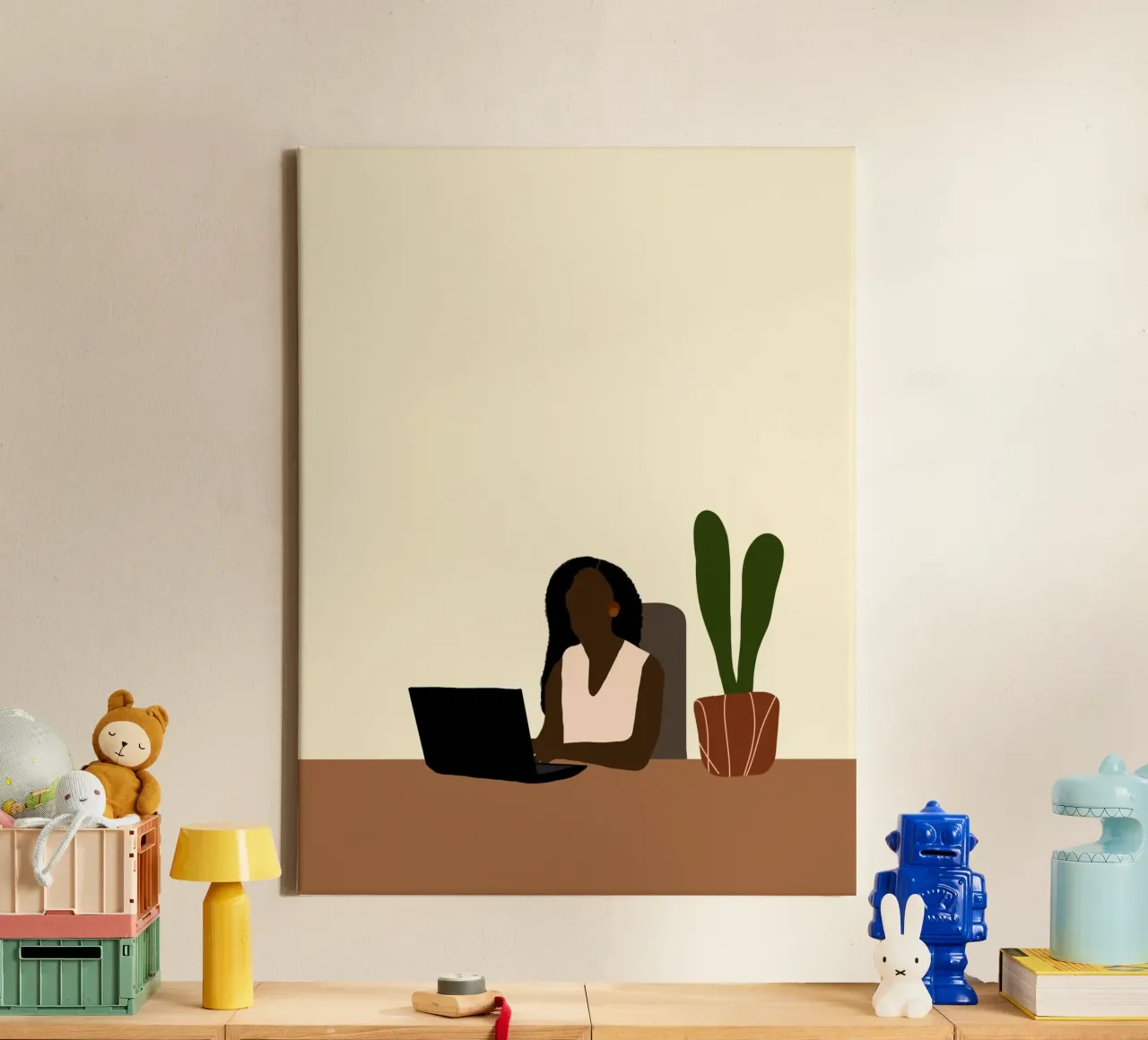 Afro Heirs canvas met Baklijst van Mathudace Créas