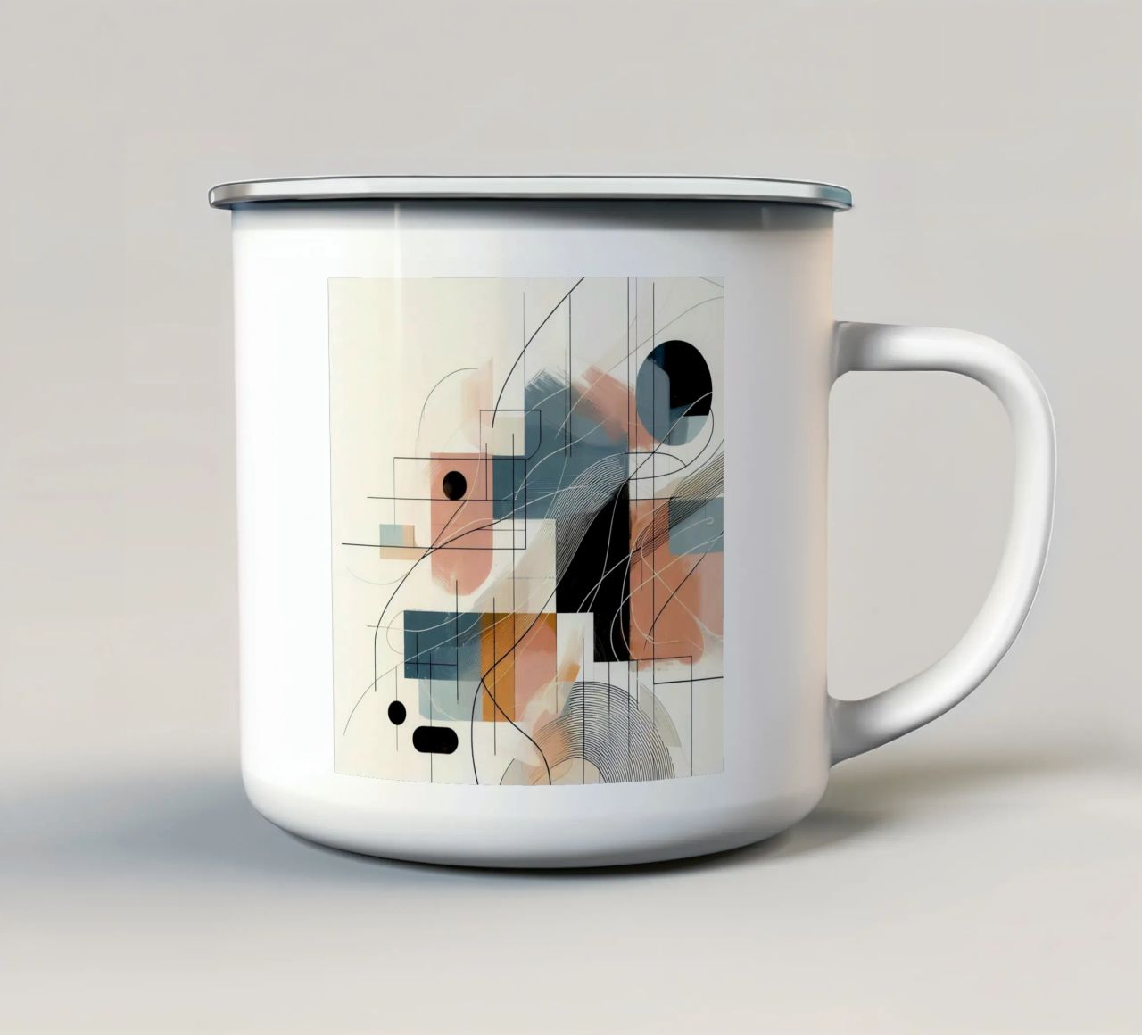astratto tazza in smalto da nomad