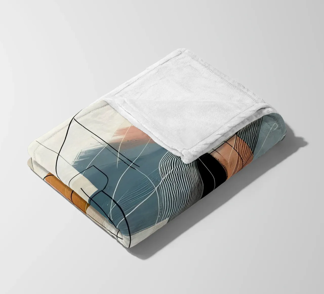 abstract fleecedeken van nomad