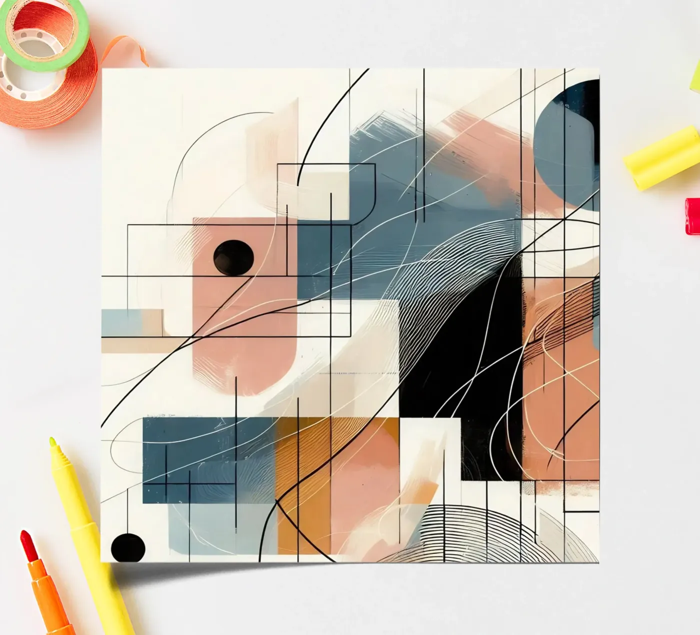 abstract sticker sheet by nomad