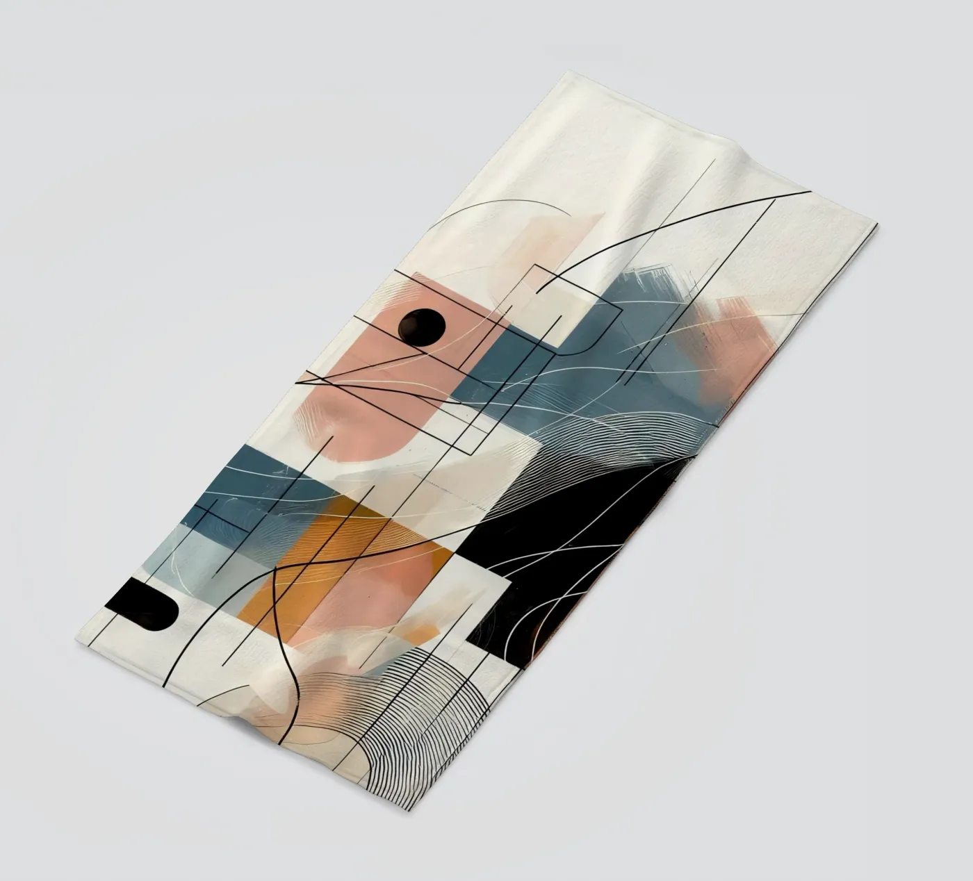 abstract beach towel by nomad