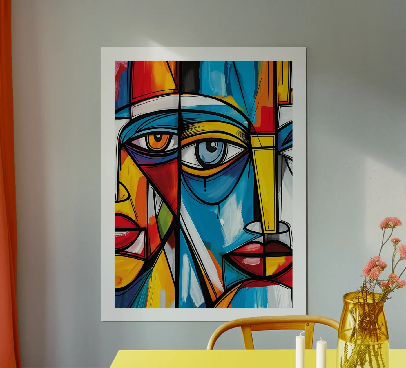 Visages Abstraits poster de DWA