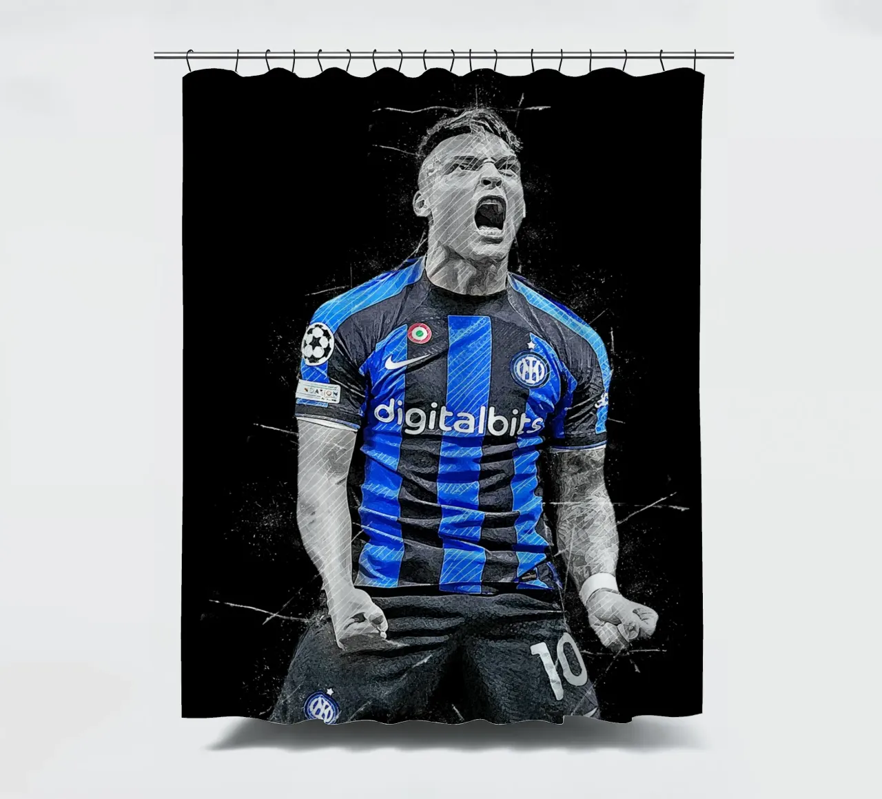 Lautaro Martínez shower curtain by tenten