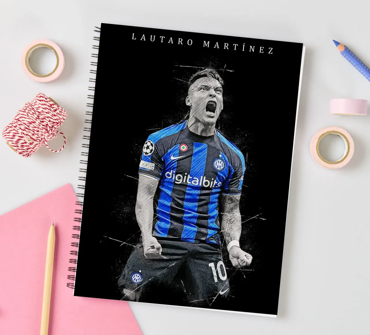Lautaro Martínez spiral notebook by tenten