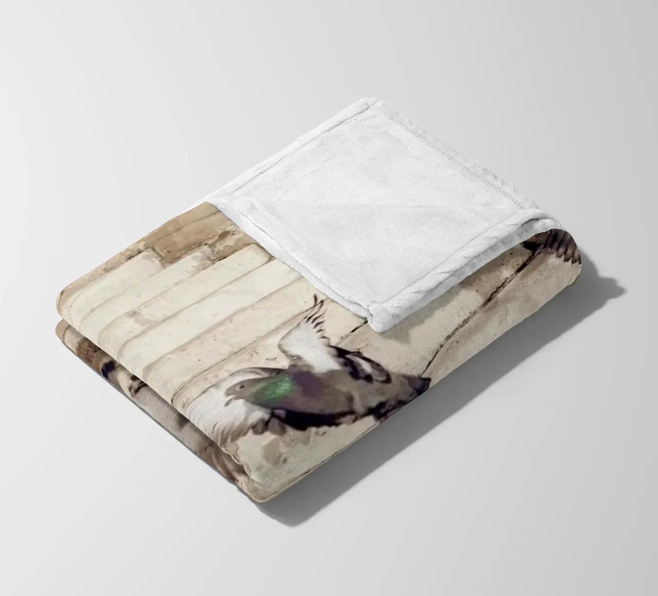 Doves in Paris coperta in pile da Marie Bärsch