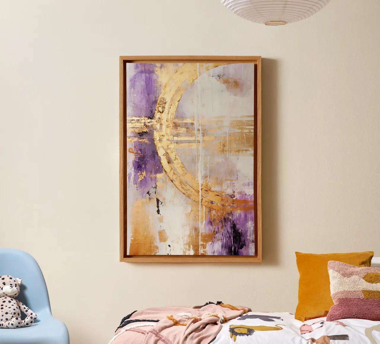 ABSTRACT ART Relief canvas met Baklijst van Melanie Viola