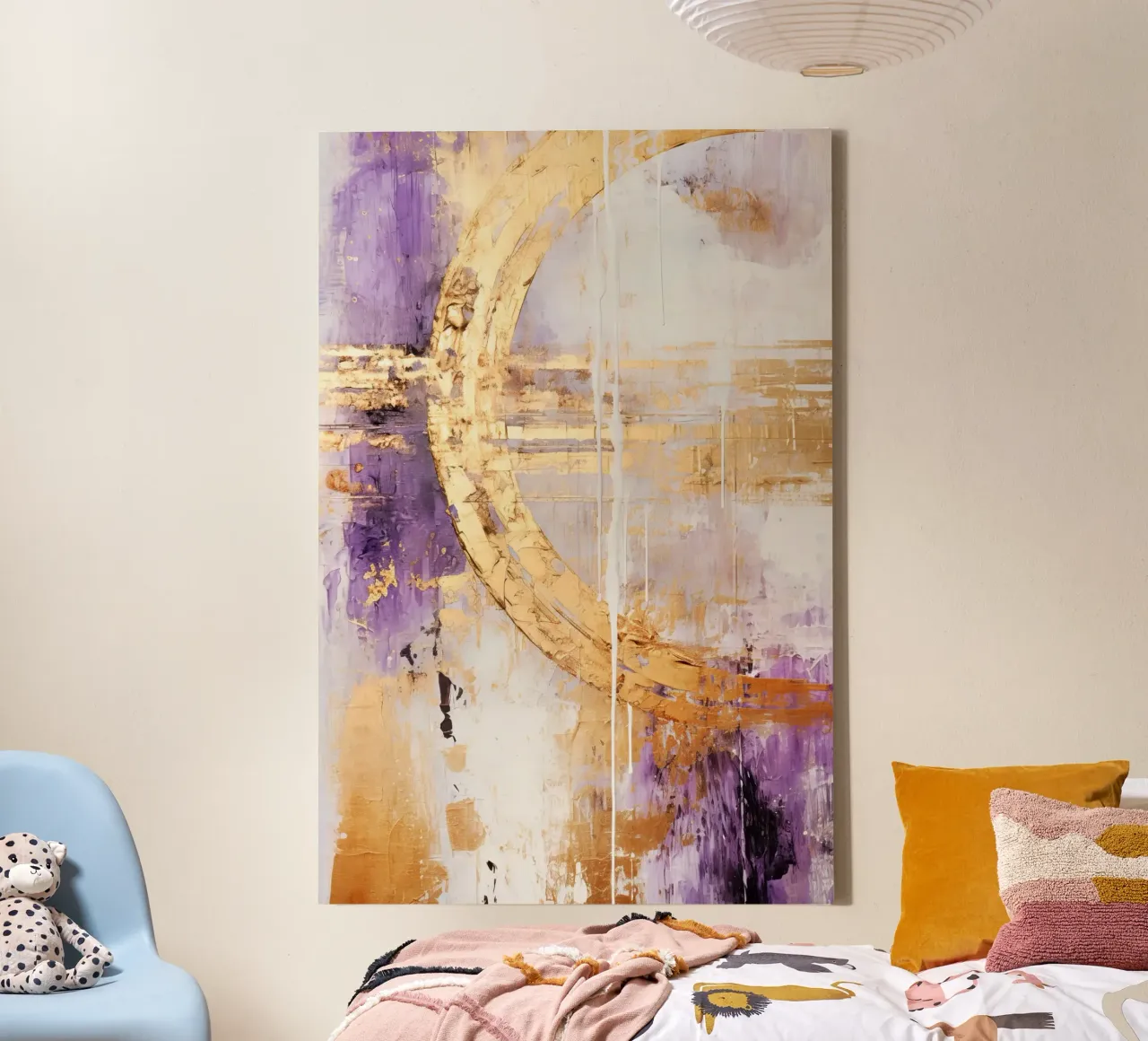 ABSTRACT ART Relief canvas met Baklijst van Melanie Viola