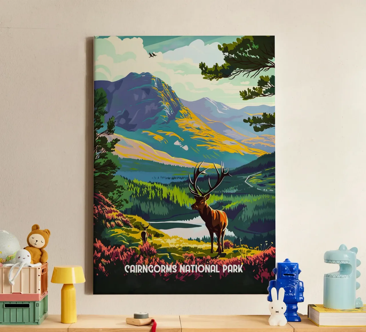 Cairngorms National Park tela con Cornice a cassetta da Travelstudio