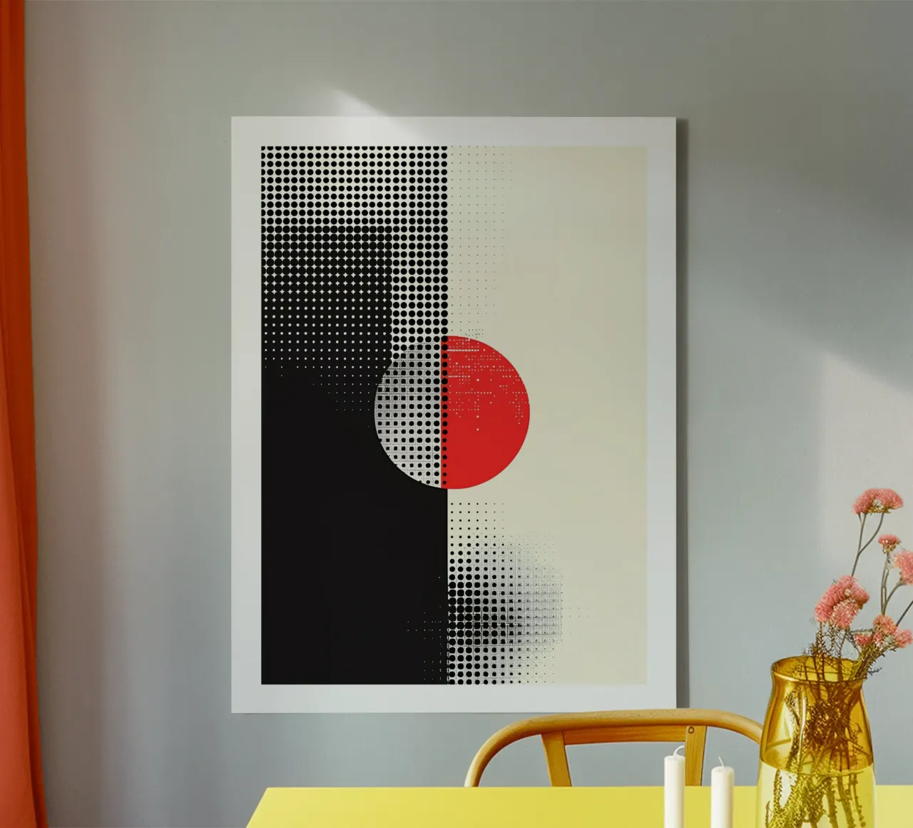 Half-tone pattern canvas by DWA