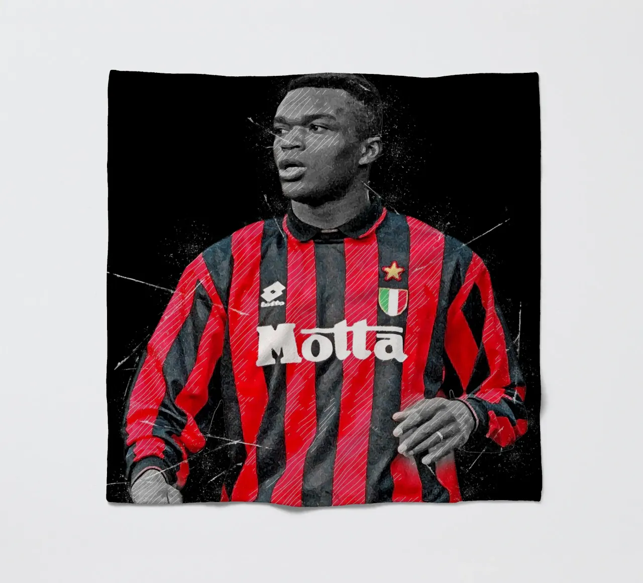 Marcel Desailly coperta in pile da tenten
