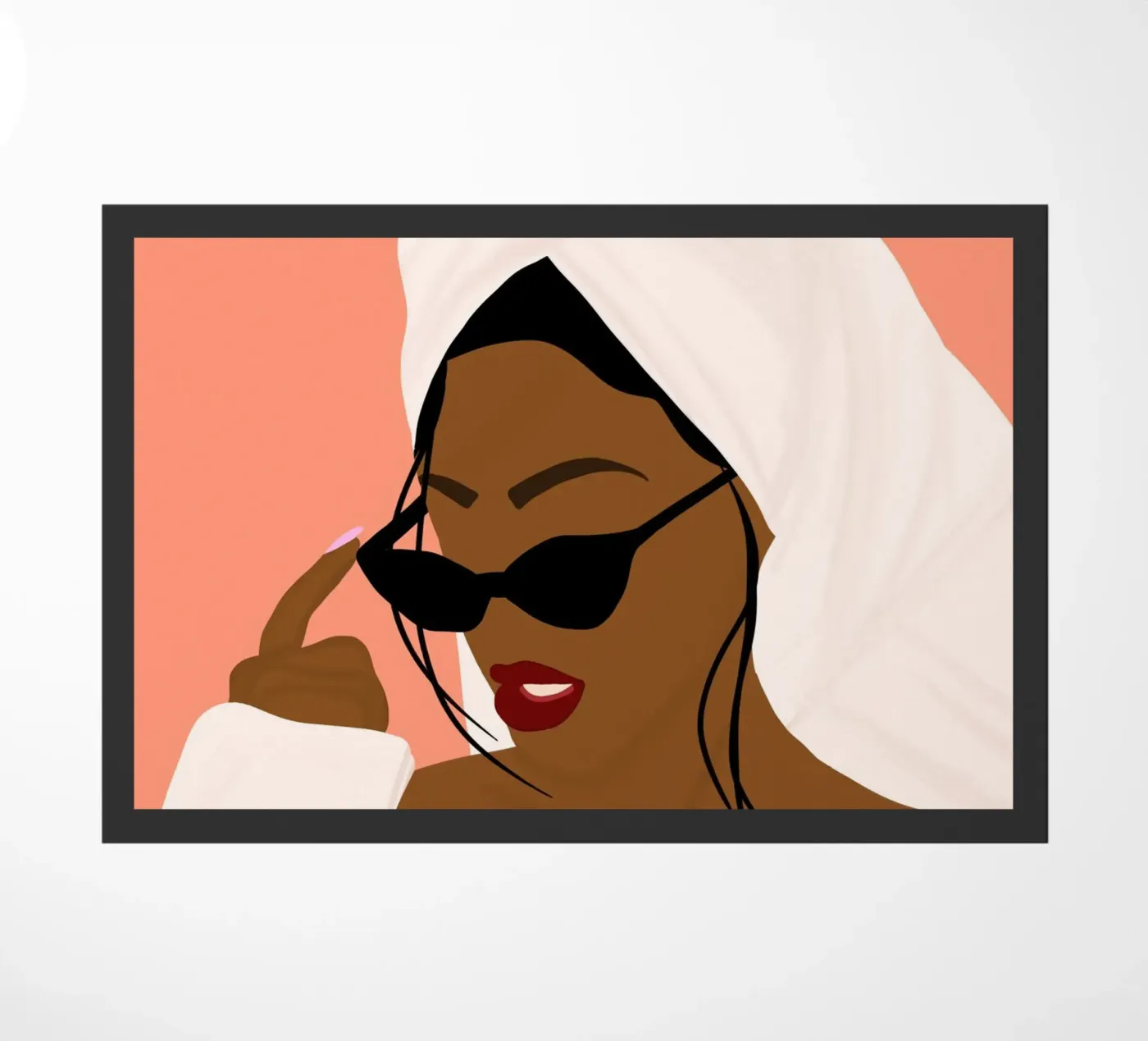 Afro Idyllic doormat by Mathudace Créas