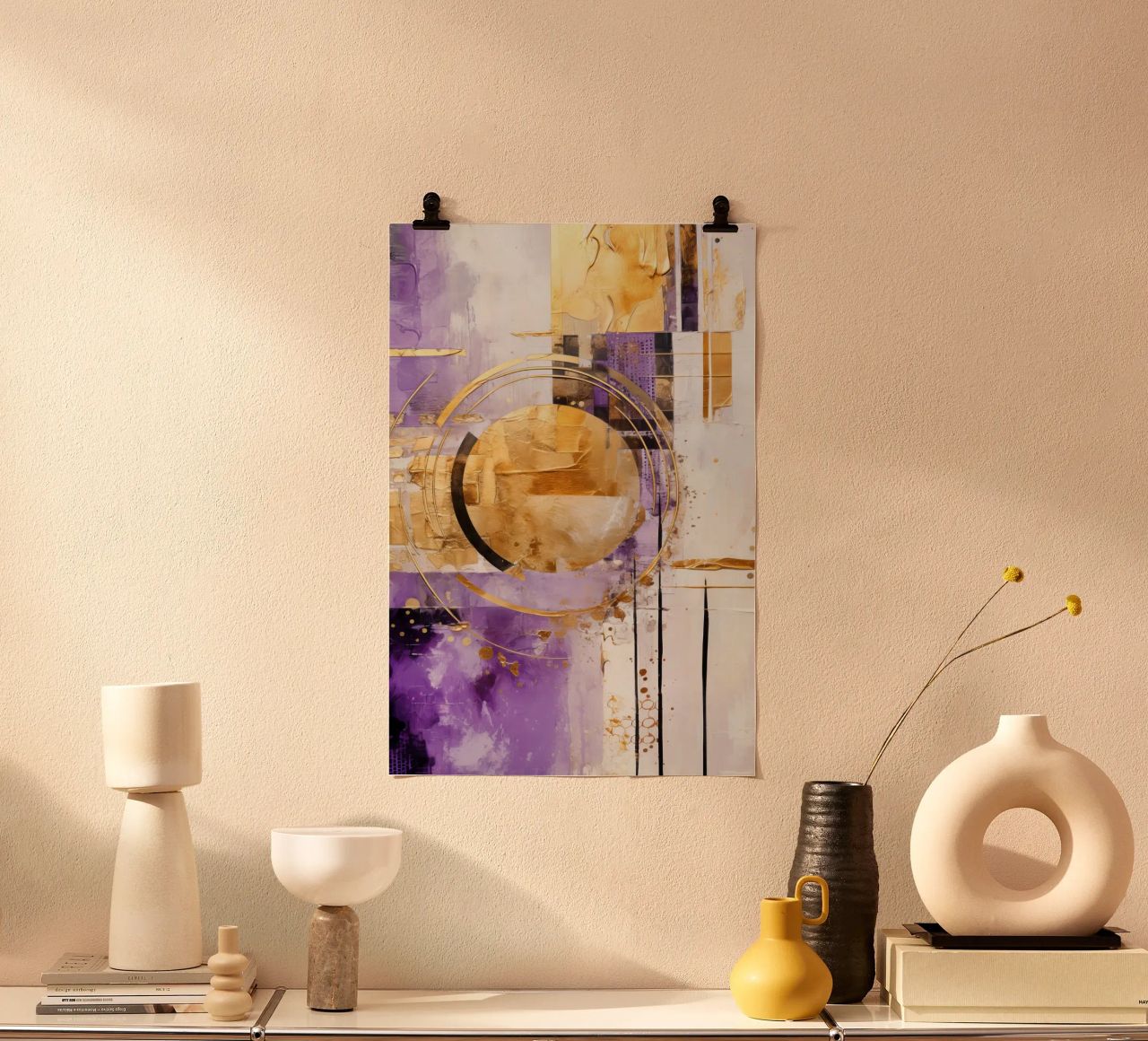ABSTRACTS KUNST Freude poster van Melanie Viola