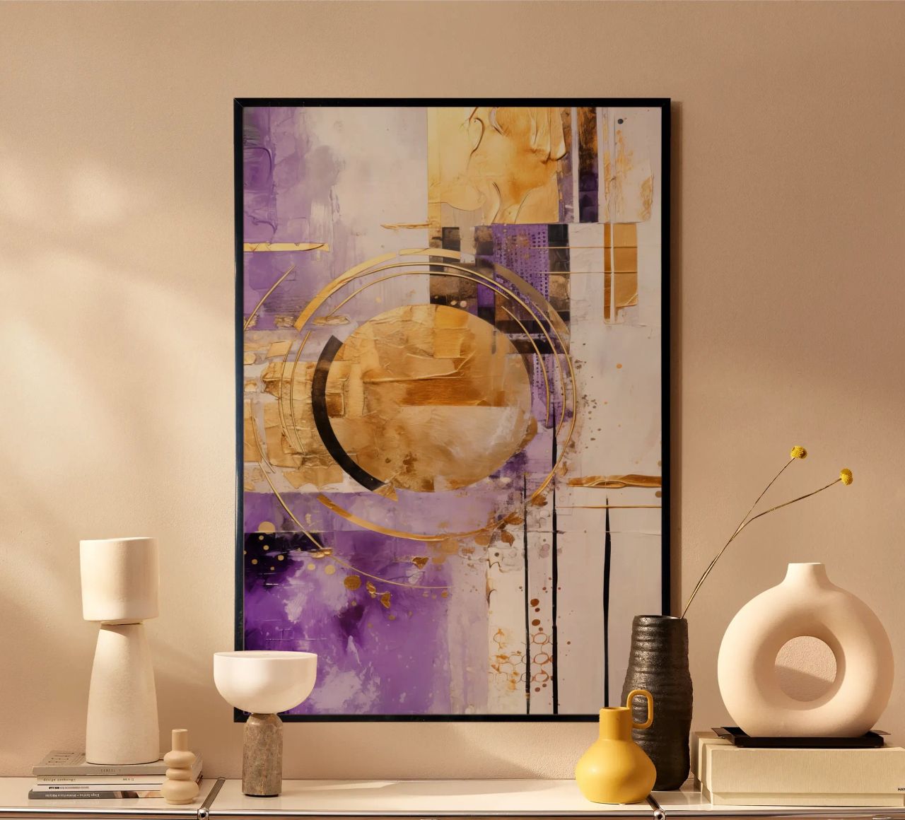 ABSTRACTS KUNST Freude poster van Melanie Viola