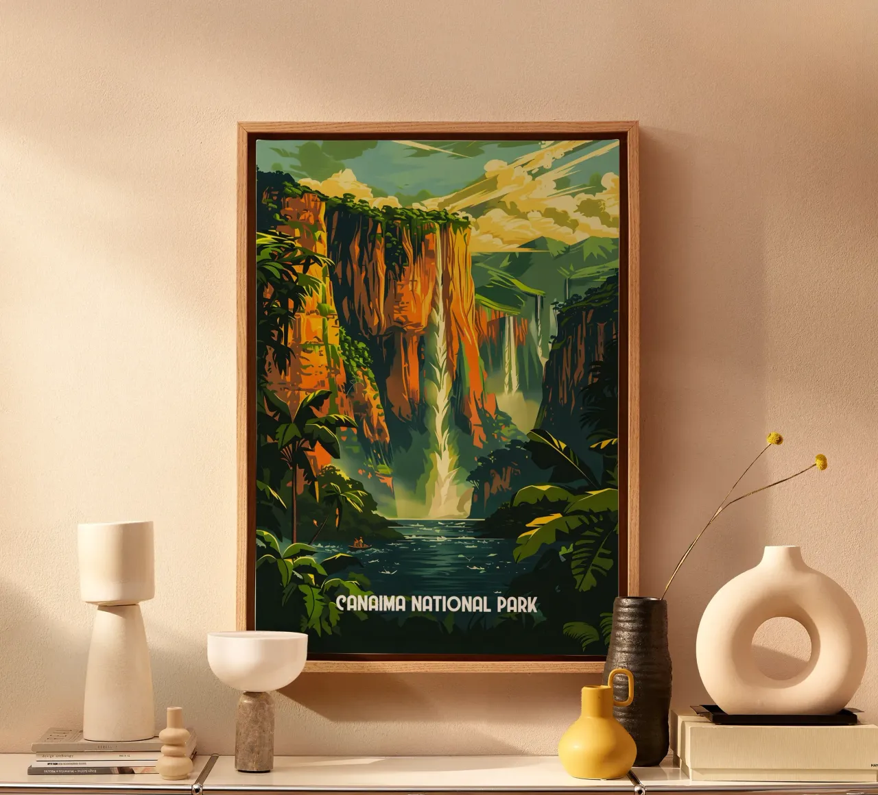 Canaima National Park canvas with Floater frame by Travelstudio