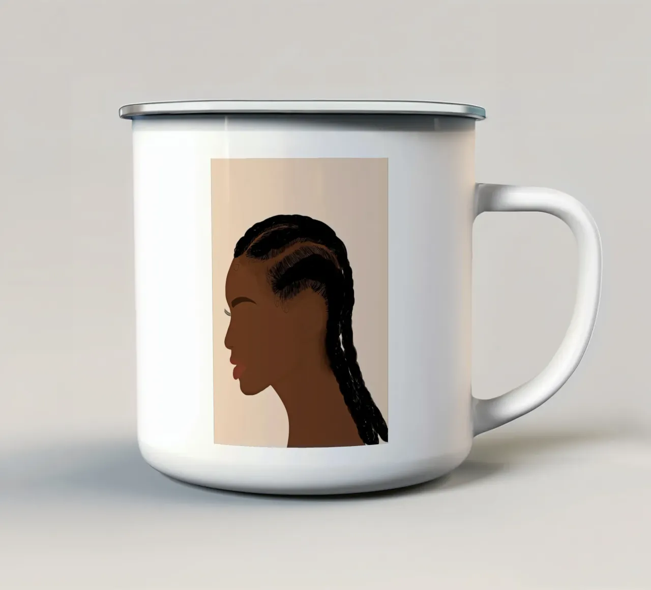 Afro Patti tazza in smalto da Mathudace Créas