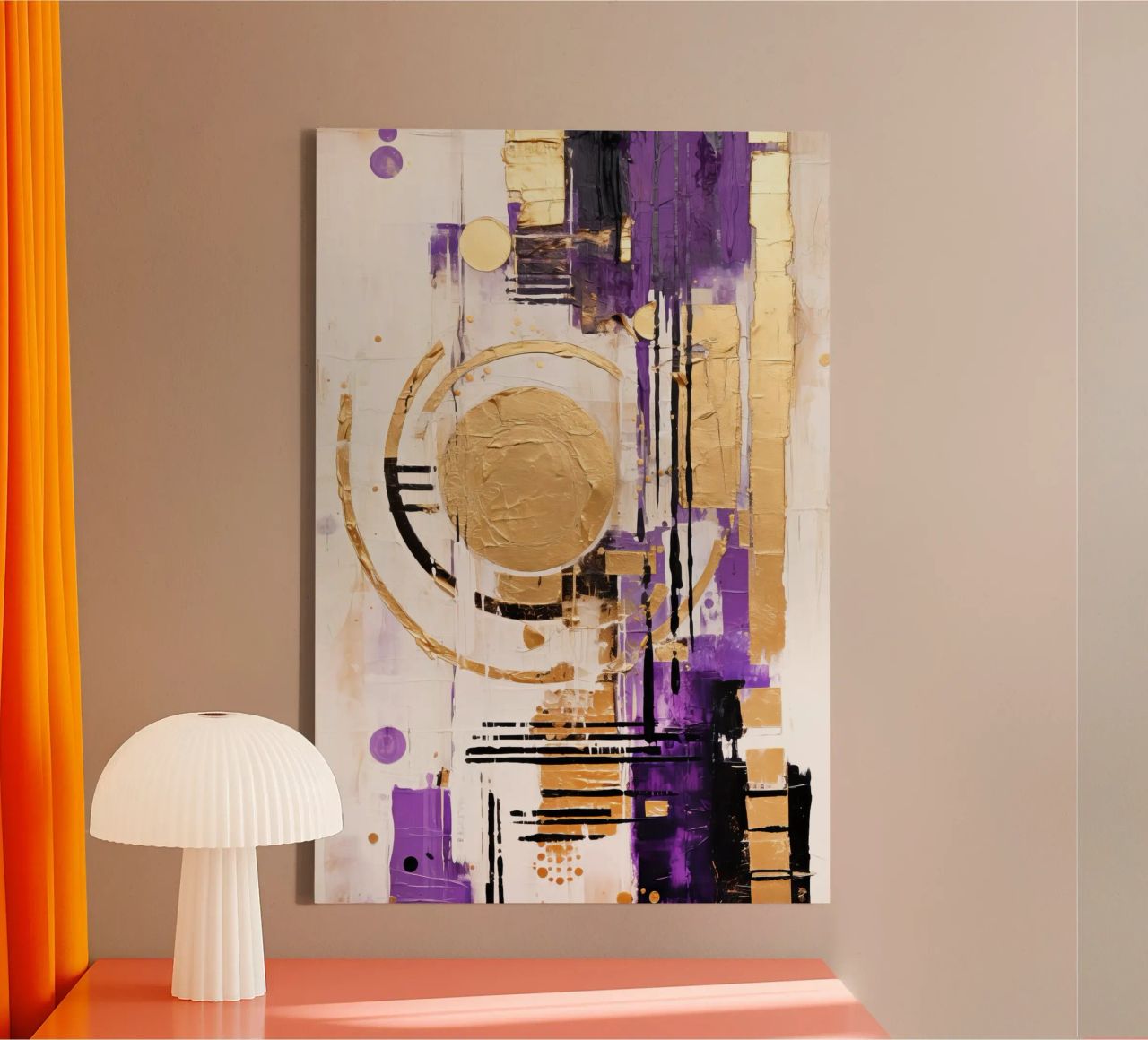 ABSTRAKTE KUNST Partylaune canvas van Melanie Viola