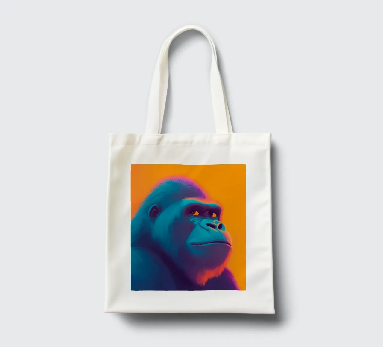 Gorilla Pop Art borsa in juta da DWA
