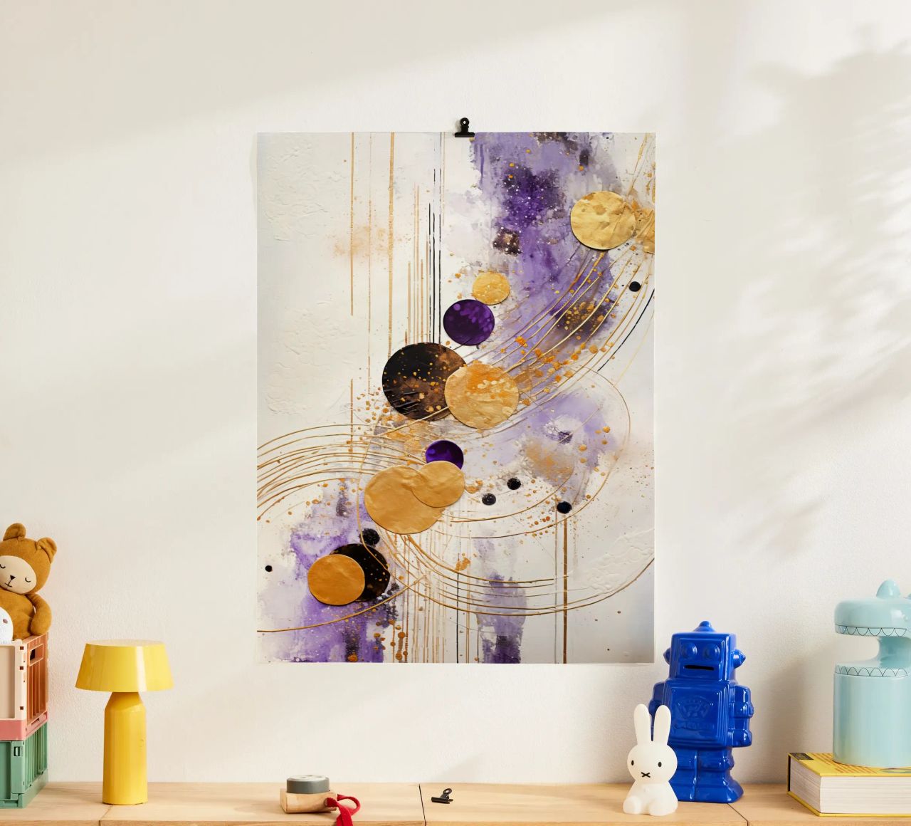 ABSTRAKTE KUNST Plezier poster van Melanie Viola