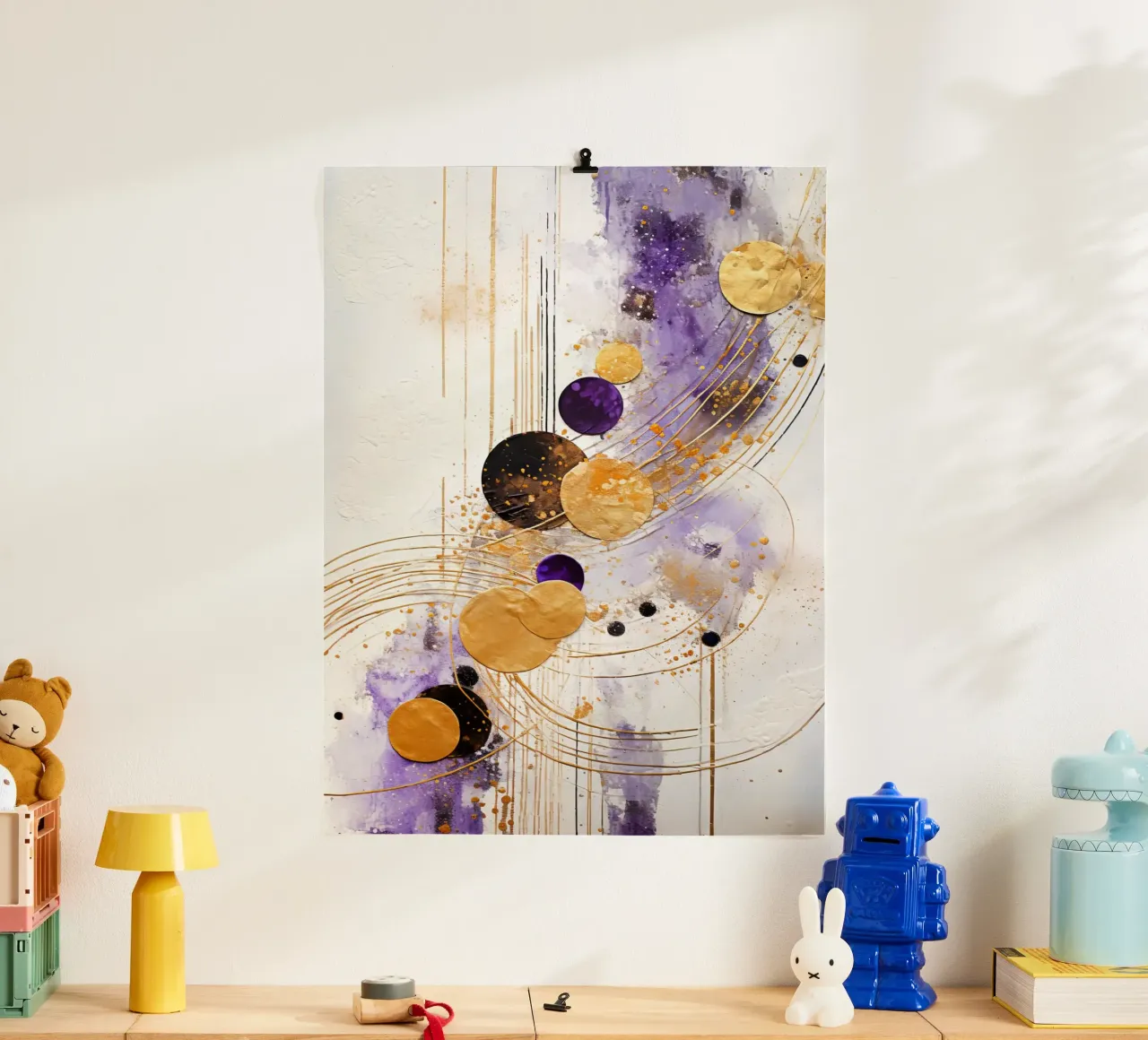 ABSTRAKTE KUNST Piacere poster con telaio in plastica da Melanie Viola