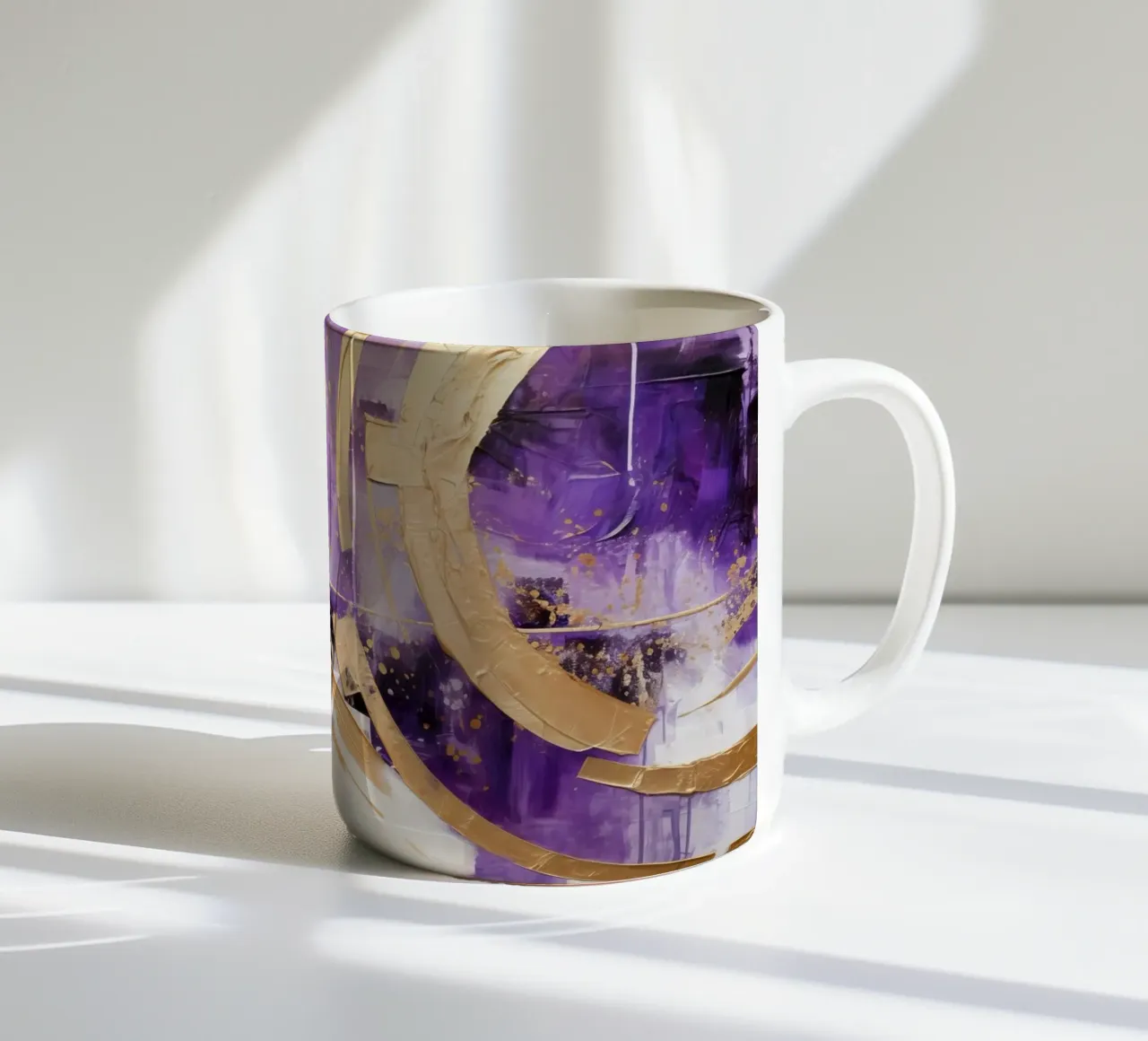 L'ART ABSTRACTUEL Chargé d'énergie mug en céramique de Melanie Viola