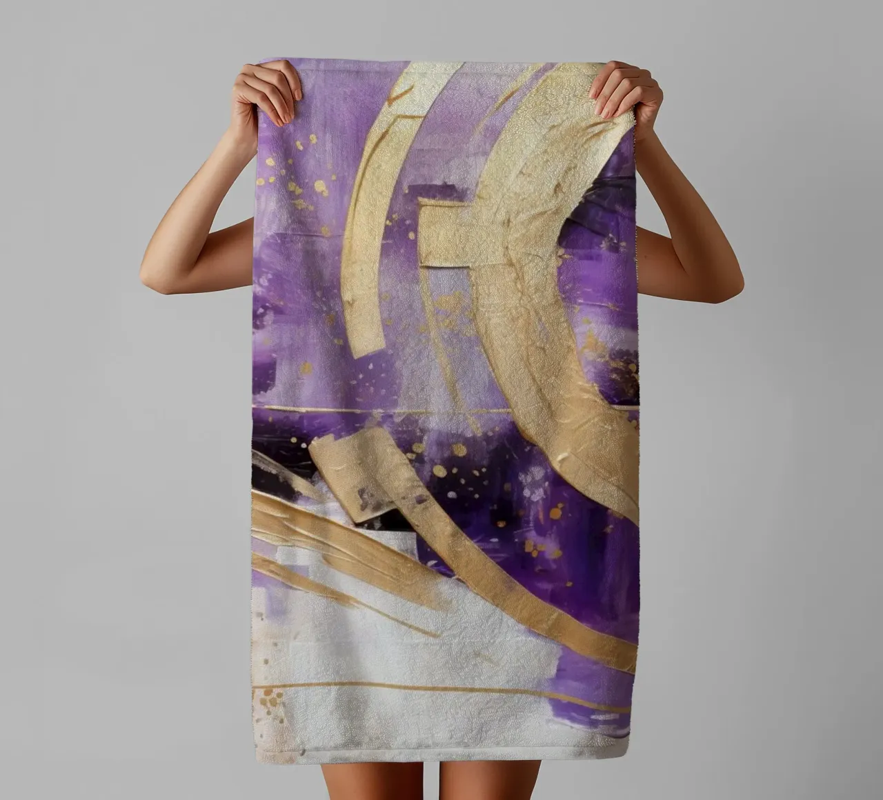 L'ART ABSTRACTUEL Chargé d'énergie serviette de bain de Melanie Viola