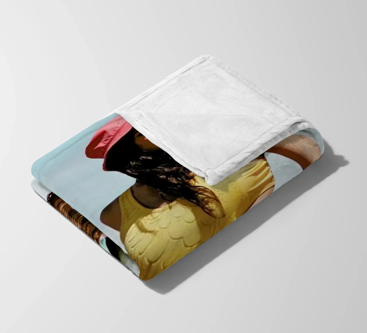 Bike Ride fleece blanket by Marie Bärsch