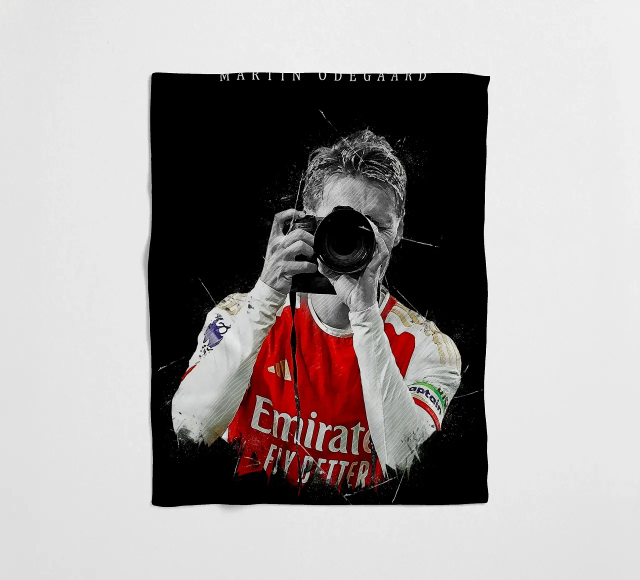 Martin Odegaard manta de franela de tenten
