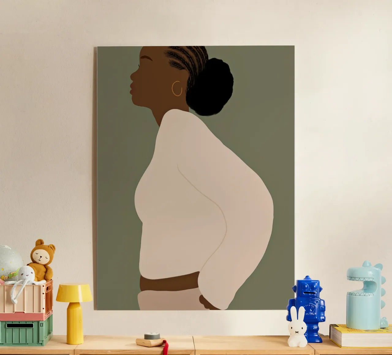 Afro Akua plexiglass da Mathudace Créas