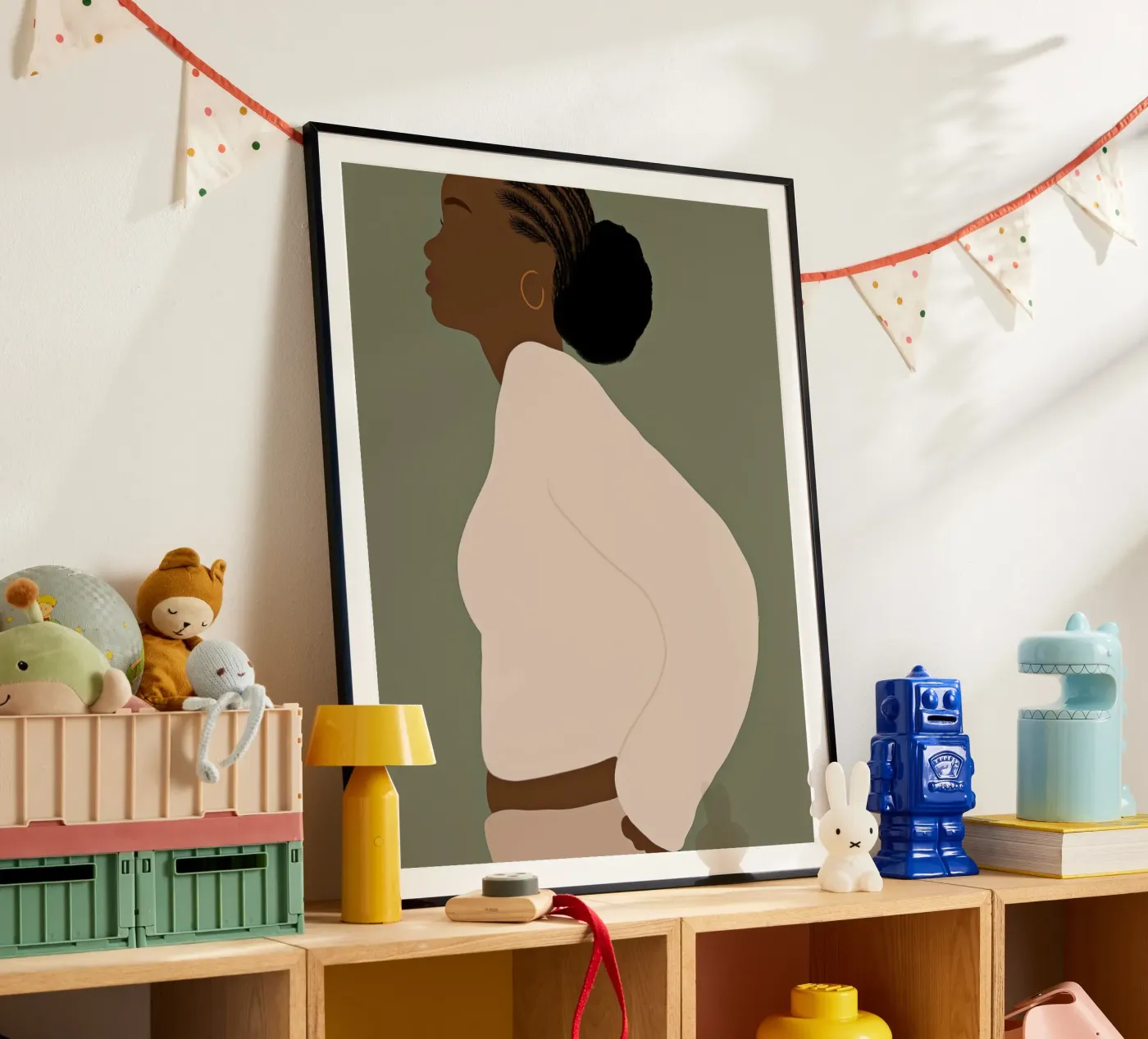 Afro Akua poster van Mathudace Créas
