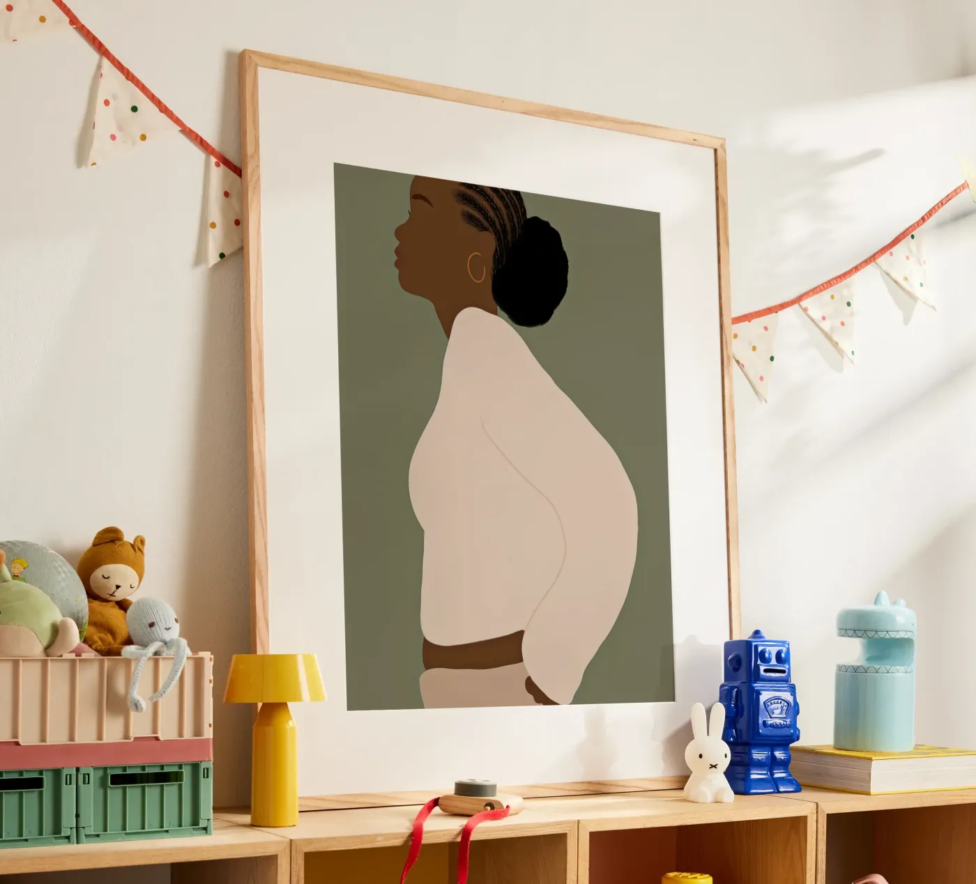 Afro Akua poster van Mathudace Créas