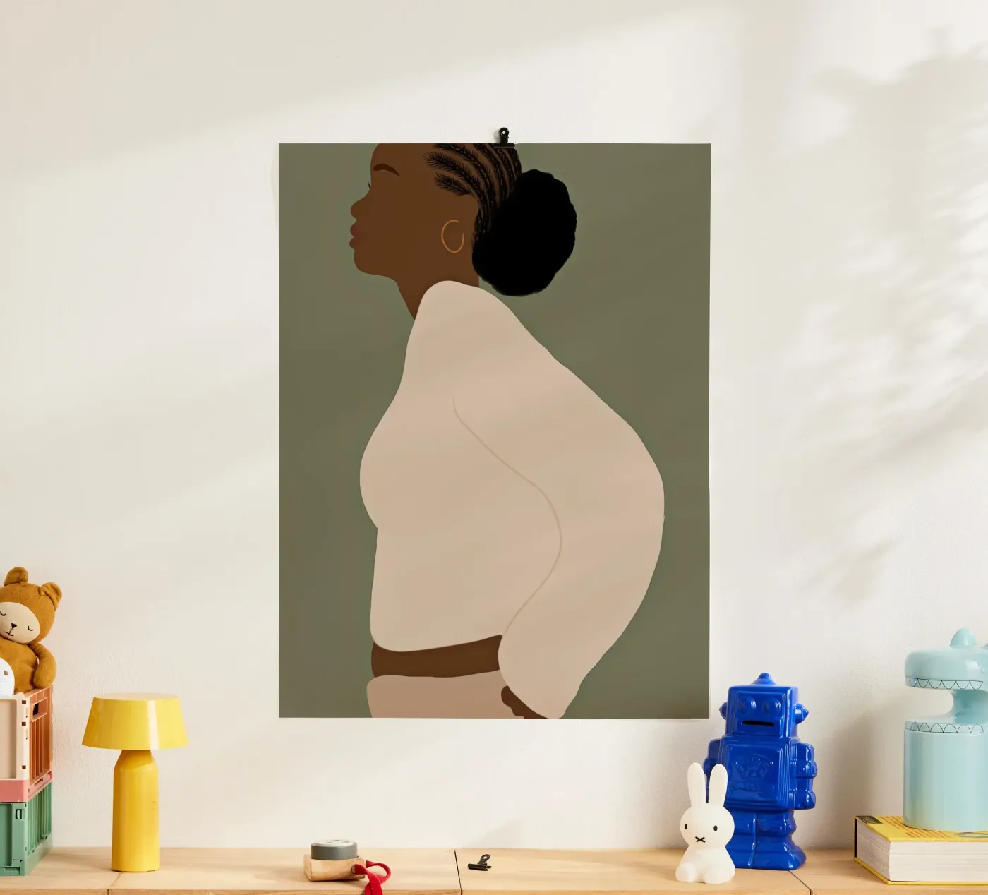 Afro Akua poster van Mathudace Créas
