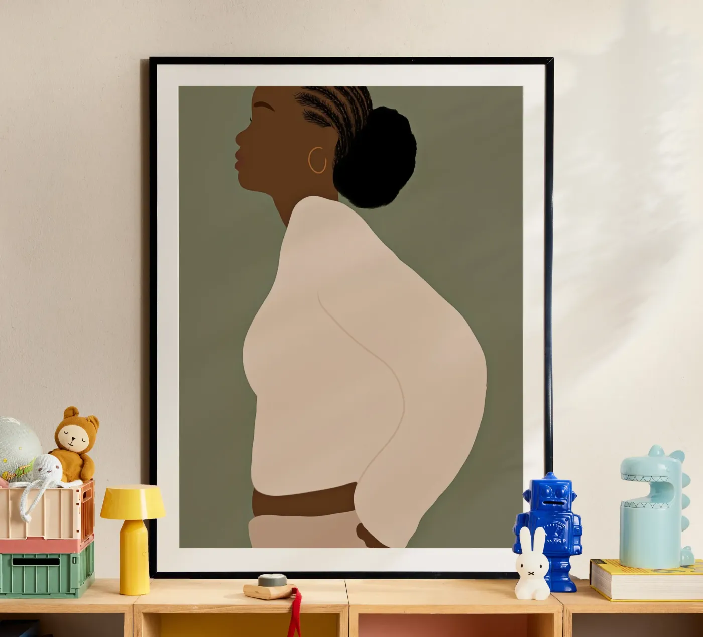 Afro Akua poster van Mathudace Créas