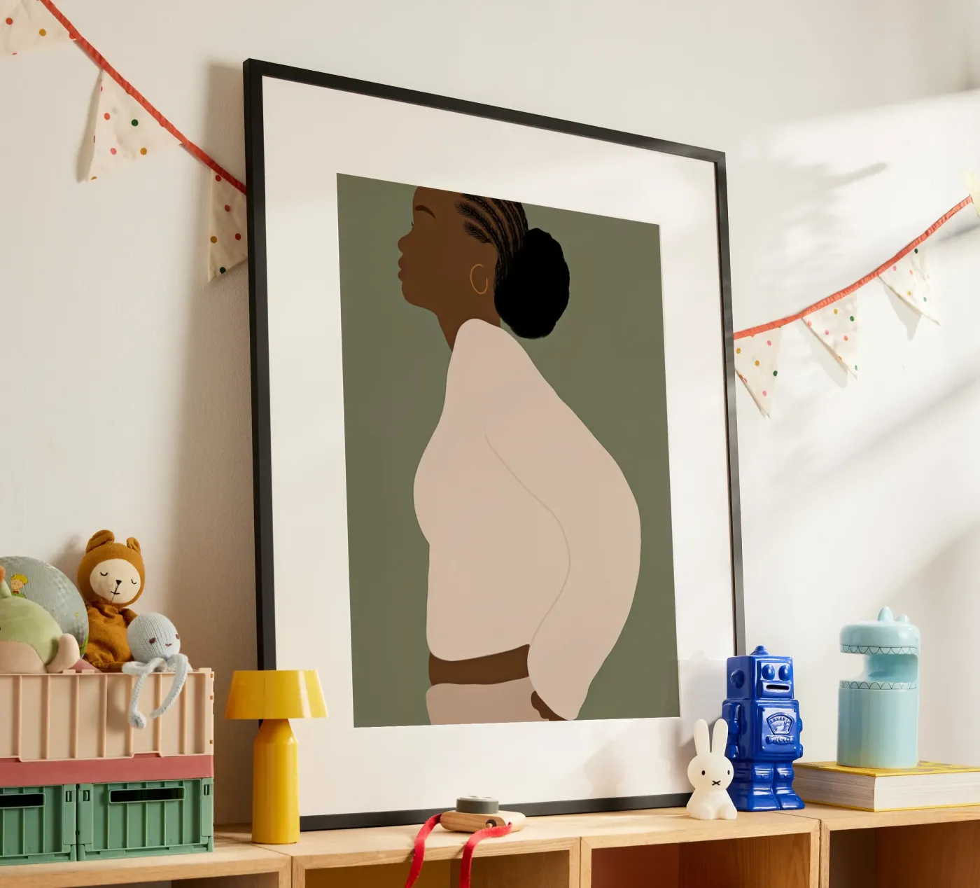 Afro Akua poster van Mathudace Créas