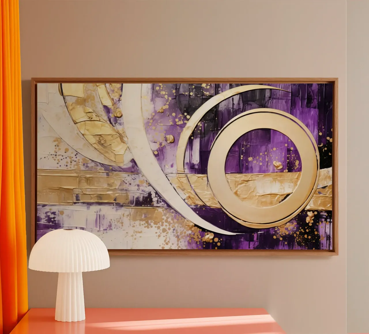 ABSTRACT ART Momentum tela con Cornice a cassetta da Melanie Viola