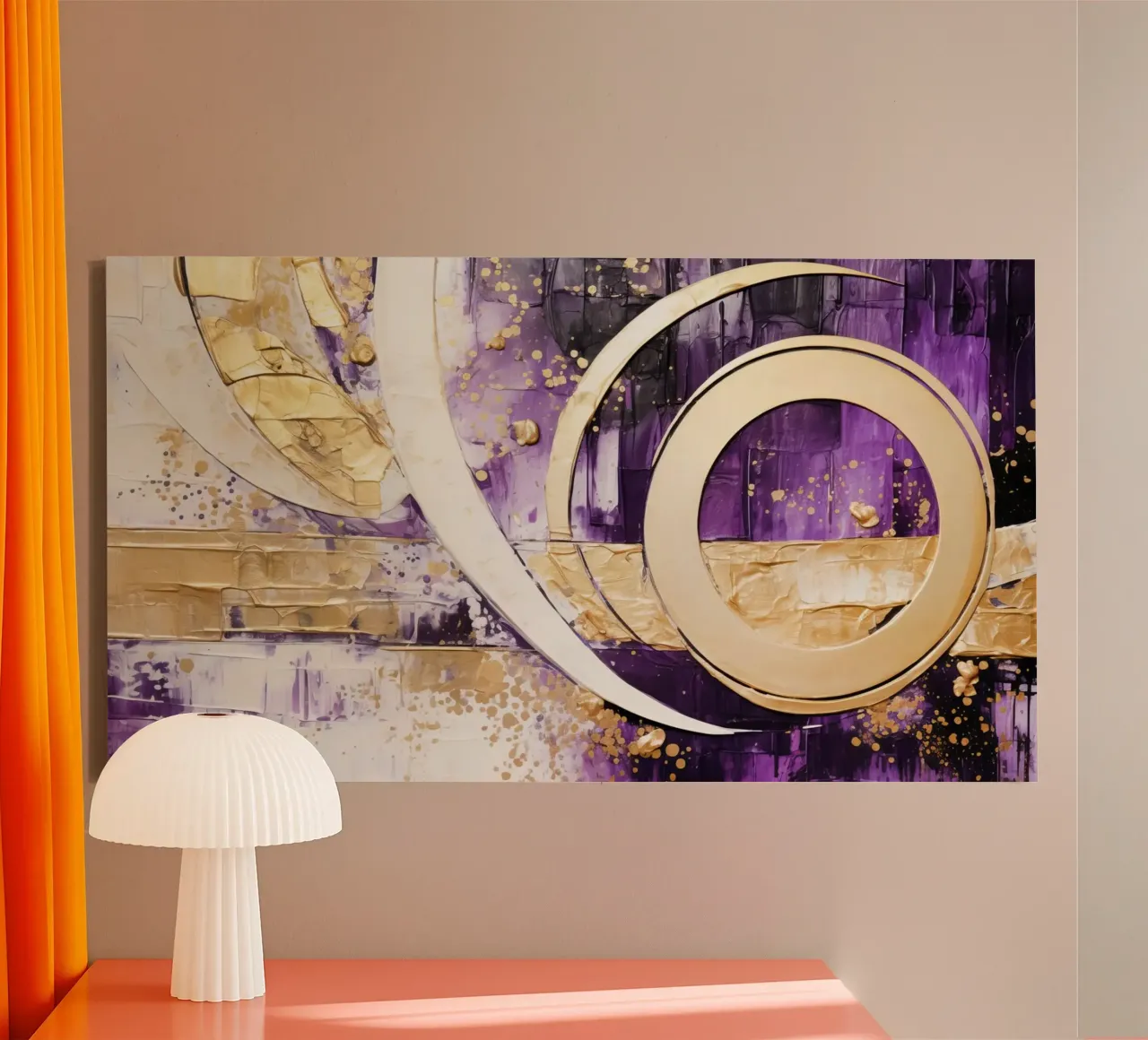 ABSTRACT ART Momentum tela con Cornice a cassetta da Melanie Viola