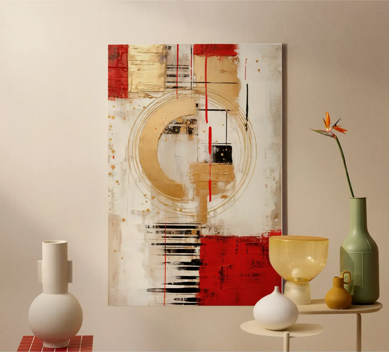 ABSTRACT ART Tensione atmosferica tela con Cornice a cassetta da Melanie Viola