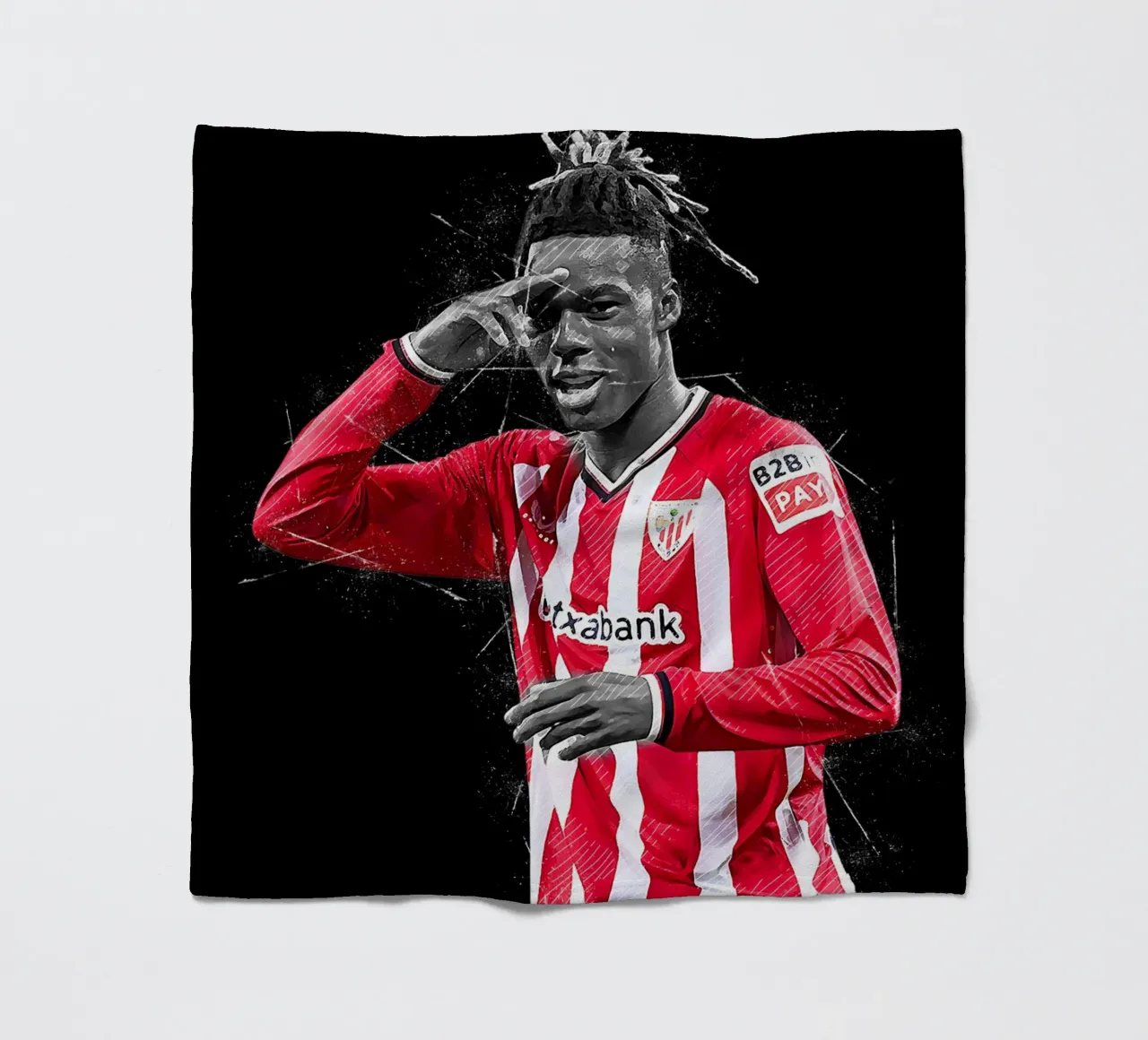 Nico Williams 1 coperta in pile da tenten