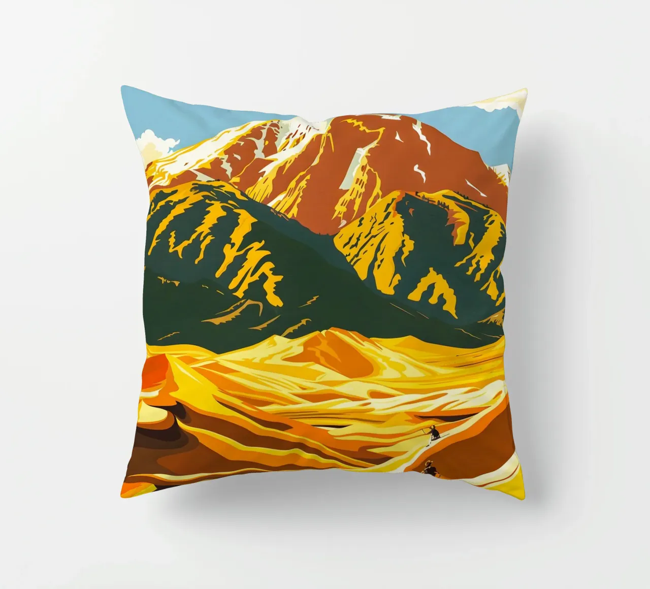 Great Sand Dunes National Park decorative cushion by Travelstudio