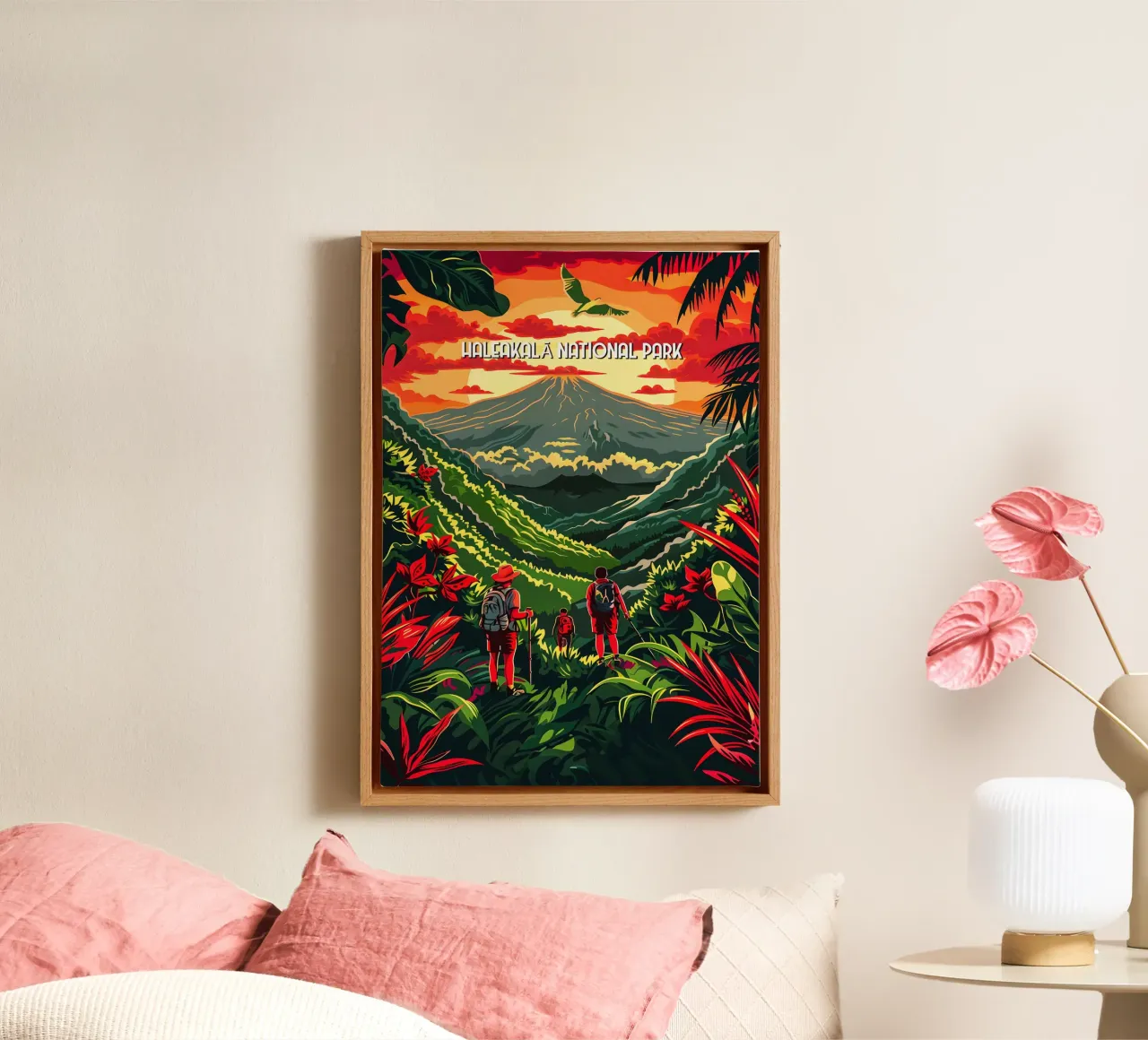 Haleakalā National Park canvas met Baklijst van Travelstudio