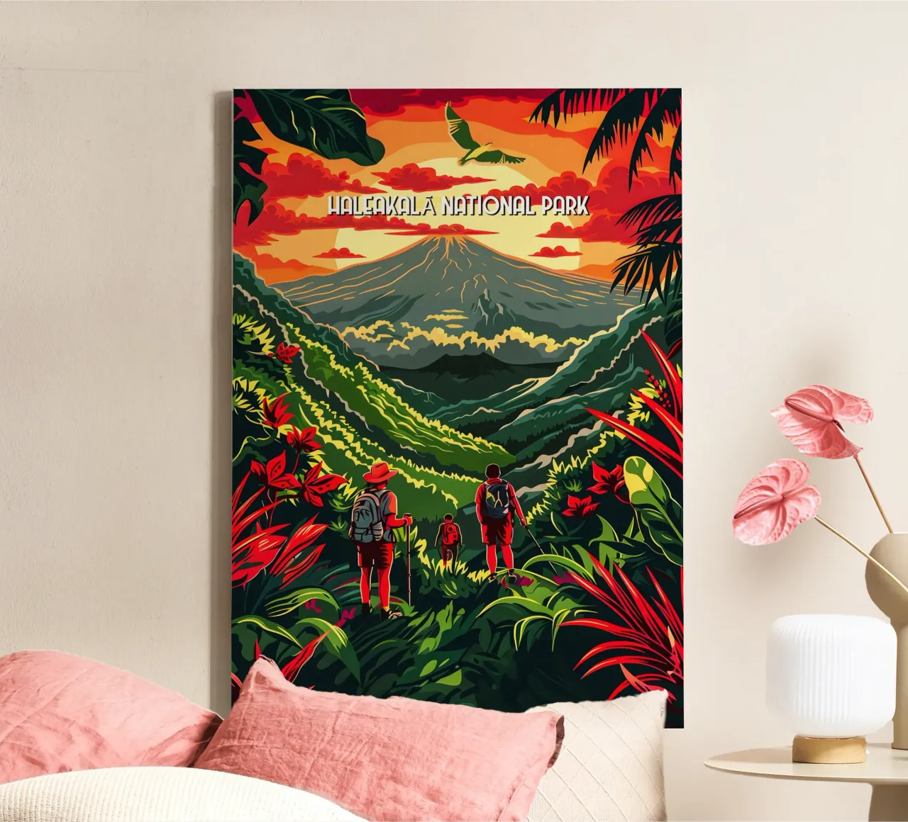 Haleakalā National Park canvas met Baklijst van Travelstudio